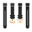 For Garmin Fenix 7S Quickfit 20mm Transparent Design Watch Strap Adjustable Silicone Band - Black - 4
