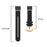 For Garmin Fenix 7S Quickfit 20mm Transparent Design Watch Strap Adjustable Silicone Band - Black - 5