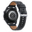 22mm Genuine Leather Watch Strap Replacement for Samsung Galaxy Watch3 45MM R840 - Black - 2