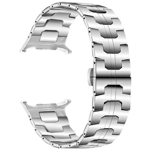 For Samsung Galaxy Watch Ultra2 47mm / Watch Ultra (2025) 47mm / Watch Ultra 47mm Metal Bands Stainless Steel Watch Band Replacement - Silver - 1
