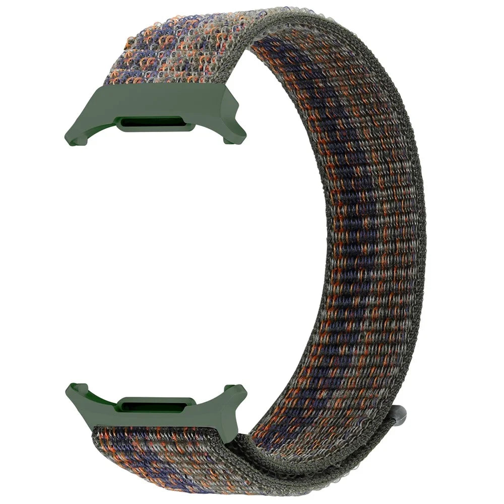 For Samsung Galaxy Watch Ultra2 47mm / Watch Ultra (2025) 47mm / Watch Ultra 47mm Nylon Replacement Watch Band Magic Tape Loop Strap - Style A - 3