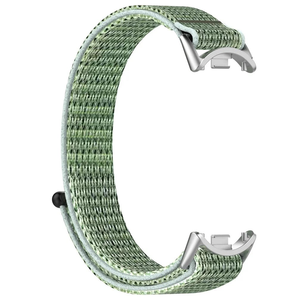 For Xiaomi Smart Band 9 NFC / 9 / 8 NFC / 8 Nylon Wrist Strap Bracelet Band with Magic Tape - Green - 2