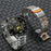 For Huawei Watch GT 4 46mm / Watch 4 / 4 Pro / GT / Samsung Galaxy Watch3 45mm Titanium Alloy Strap 22mm Safety Buckle Watch Band - Titanium+Orange - 3