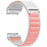 For Garmin Fenix 7 / 7 Pro 47mm / 5 Watch Band 22mm Quick Release C Buckle Nylon Watch Strap - White+Pink - 1