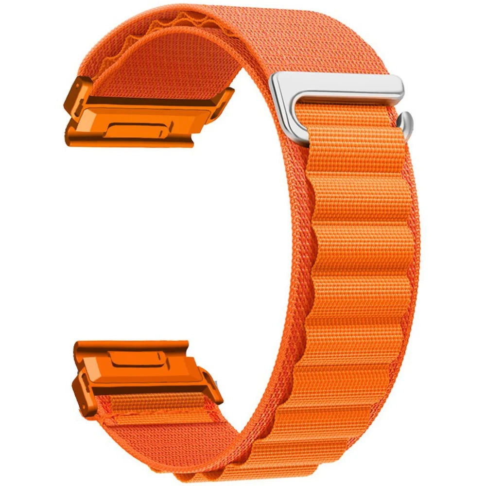 For Garmin Fenix 7X Pro 51mm / 7X Watch Band 26mm Quick Release C Buckle Nylon Watch Strap - Orange - 1