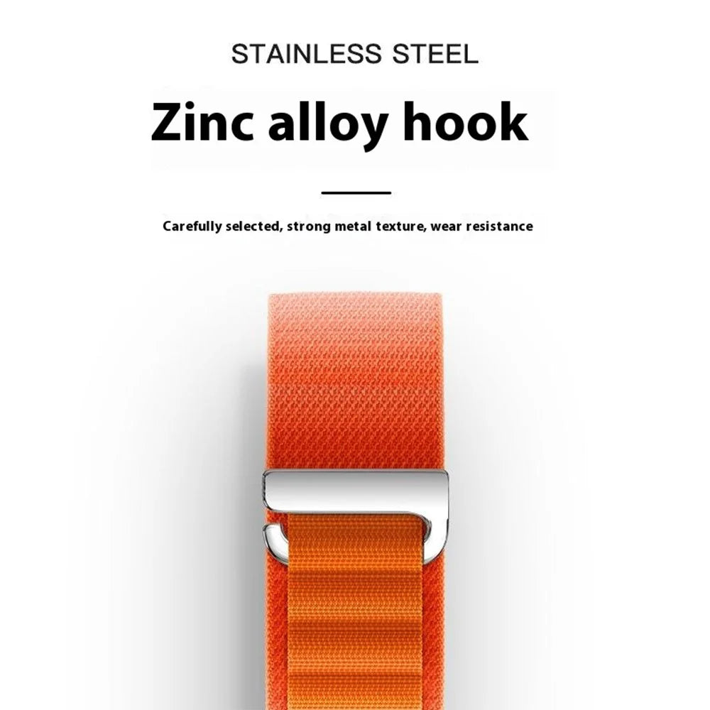 For Garmin Fenix 7X Pro 51mm / 7X Watch Band 26mm Quick Release C Buckle Nylon Watch Strap - Orange - 4