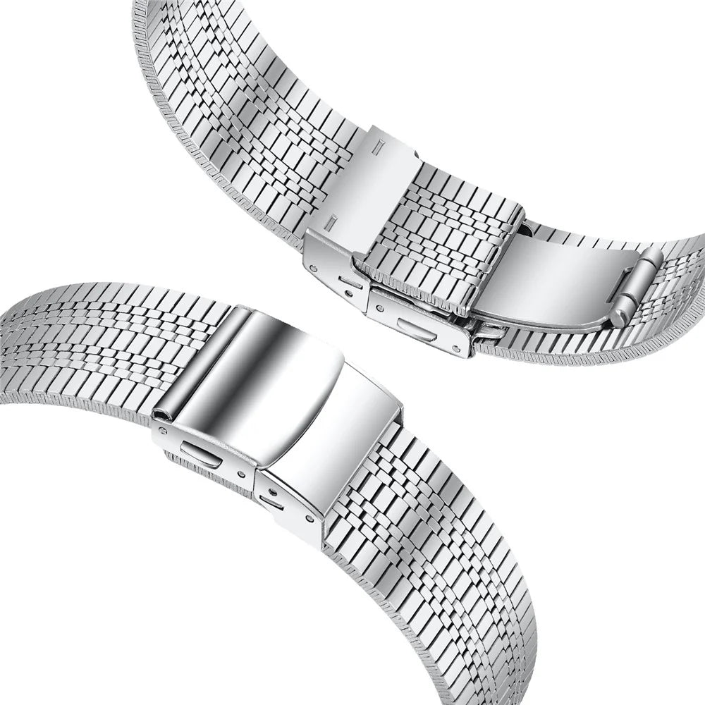 For TicWatch Pro 2018 Watch Strap Five-Bead Stainless Steel Band Bracelet - Silver - 2