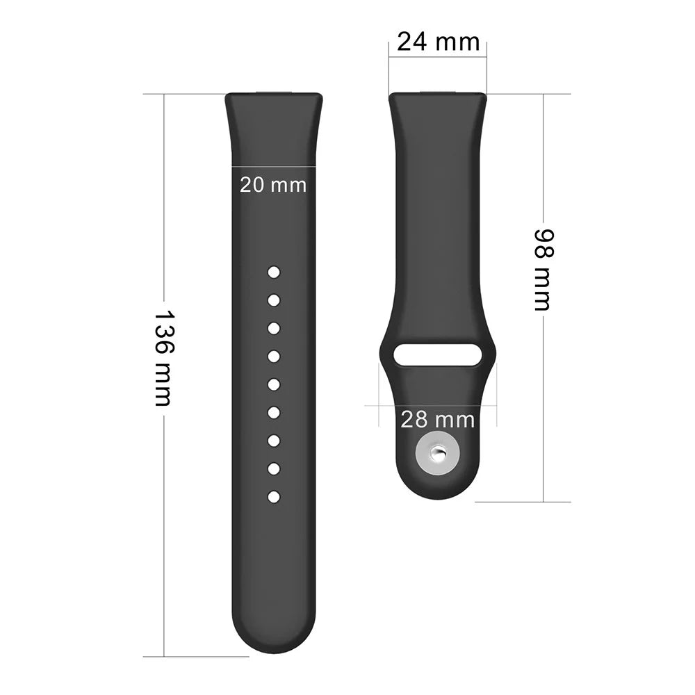 For Huawei Watch Fit 3 Replacement Strap Silicone Watch Band with Silver Buckle - Black - 5