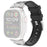 For Apple Watch Series 11 10 42mm / 9 8 7 41mm / SE3 SE2 SE 6 5 4 40mm / 3 2 1 38mm Rhinestone Silicone Rubber Strap - Black - 1