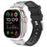 For Apple Watch Series 11 10 42mm / 9 8 7 41mm / SE3 SE2 SE 6 5 4 40mm / 3 2 1 38mm Rhinestone Silicone Rubber Strap - Black - 2