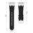 For Apple Watch Series 11 10 42mm / 9 8 7 41mm / SE3 SE2 SE 6 5 4 40mm / 3 2 1 38mm Rhinestone Silicone Rubber Strap - Black - 5