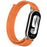 For Xiaomi Smart Band 9 / 8 Watch Strap Nylon Loop Adjustable Wrist Band - Orange - 1