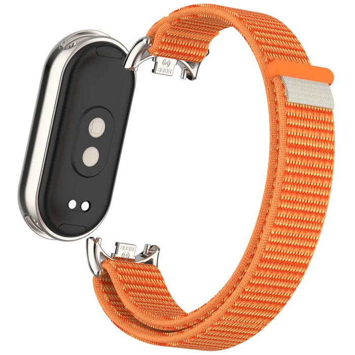 For Xiaomi Smart Band 9 / 8 Watch Strap Nylon Loop Adjustable Wrist Band - Orange - 3