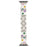 For Apple Watch Ultra 3 2 1 49mm / Series 11 10 46mm / 9 8 7 45mm / SE3 SE2 SE 6 5 4 44mm / 3 2 1 42mm Epoxy Heart Pattern Metal Strap - Starlight - 1