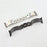 For Apple Watch Ultra 3 2 1 49mm / Series 11 10 46mm / 9 8 7 45mm / SE3 SE2 SE 6 5 4 44mm / 3 2 1 42mm Epoxy Heart Pattern Metal Strap - Starlight - 7