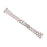 For TicWatch Pro 2020 Three-Bead Stainless Steel Band Smartwatch Wrist Strap - Silver+Pink Gold - 2