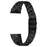 For Garmin Vivoactive 4 Ultra-Thin Smartwatch Strap 3-Bead Stainless Steel Wrist Band - Black - 1