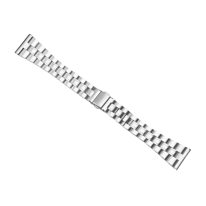 For Samsung Galaxy Watch 46mm Stainless Steel Strap Watch Band Folding Clasp Buckle - Silver - 2