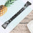 Flower Design Rhinestone Decor Stainless Steel Watch Strap Replacement for Fitbit Versa 3/Sense - Black - 7