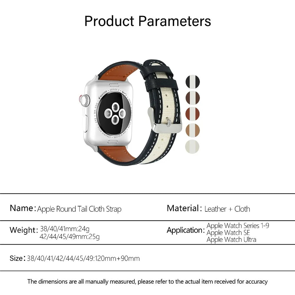 KALEBOL For Apple Watch Ultra 3 2 1 49mm / Series 11 10 46mm / 9 8 7 45mm / SE3 SE2 SE 6 5 4 44mm / 3 2 1 42mm Dual Color Watch Band - Black+White - 6