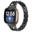 Stainless Steel Starfish Shape Rhinestone Decor Watch Strap Replacement for Fitbit Versa 3/Sense - Black - 2
