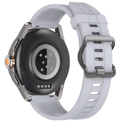 For Xiaomi Watch S4 Sport Silicone Watch Strap 22mm Adjustable Wrist Band - Grey - 1