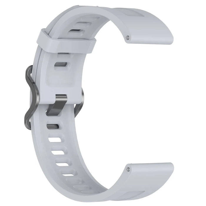 For Xiaomi Watch S4 Sport Silicone Watch Strap 22mm Adjustable Wrist Band - Grey - 3