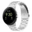 For Google Pixel Watch 4 45mm / Watch 3 45mm Watch Strap 3-bead Stainless Steel Replacement Wrist Band - Silver - 2