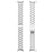 For Google Pixel Watch 4 45mm / Watch 3 45mm Watch Strap 3-bead Stainless Steel Replacement Wrist Band - Silver - 4