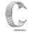 For Google Pixel Watch 4 45mm / Watch 3 45mm Watch Strap 3-bead Stainless Steel Replacement Wrist Band - Silver - 5
