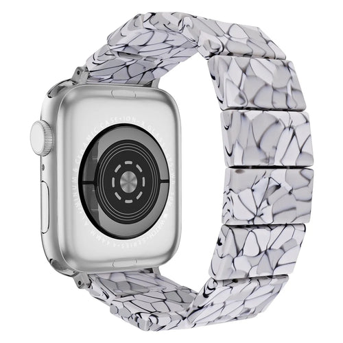 For Apple Watch Series 11 10 42mm / 9 8 7 41mm / SE3 SE2 SE 6 5 4 40mm / 3 2 1 38mm Resin Blocks Strap - Crack - 1