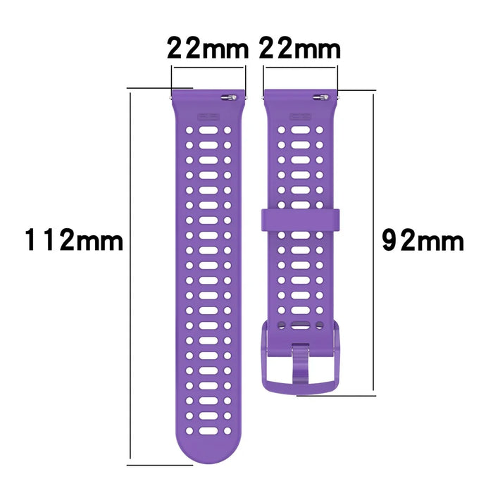 For Coros Pace 3 Liquid Silicone Watch Band Adjustable Wrist Strap - Dark Grey - 6