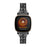 Zinc Alloy Rhinestone Decor Watch Band for Fitbit Sense / Fitbit Versa 3 - Black - 2