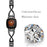 X Shape Rhinestone Decor Zinc Alloy Watchband Replacement for Fitbit Versa 3/Sense - Black - 3