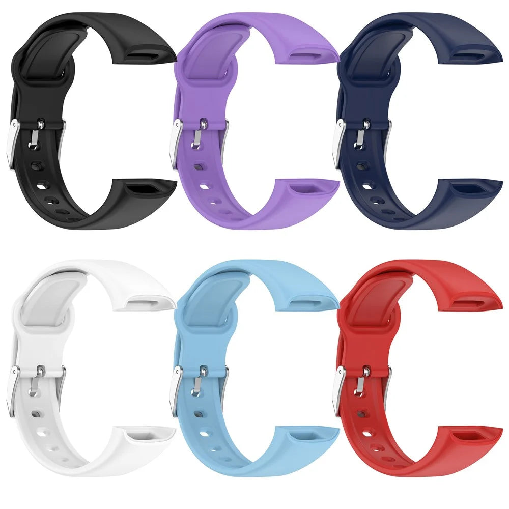 For Lifesense Band 6S Replacement Strap Silicone Sport Watch Band - Black - 6