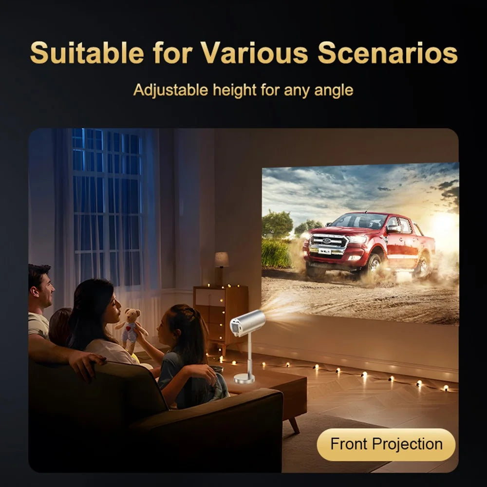 TS-3 1+8G Hidden Retractable Bracket 4K HD Video Smart Projector WiFi Bluetooth-compatible Home Theater Device - US Plug - 3