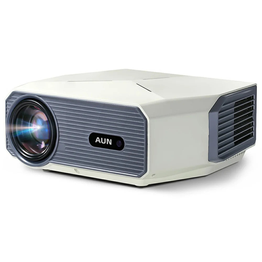 AUN A004 Pro 4-inch LCD Full HD 1080P Home Theater Wifi+Bluetooth-compatible Android 9.0 Projector - US Plug - 1