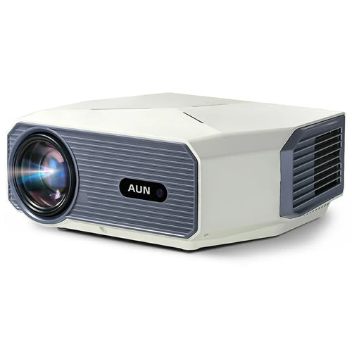 AUN A004 Pro 4-inch LCD Full HD 1080P Home Theater Wifi+Bluetooth-compatible Android 9.0 Projector - US Plug - 1