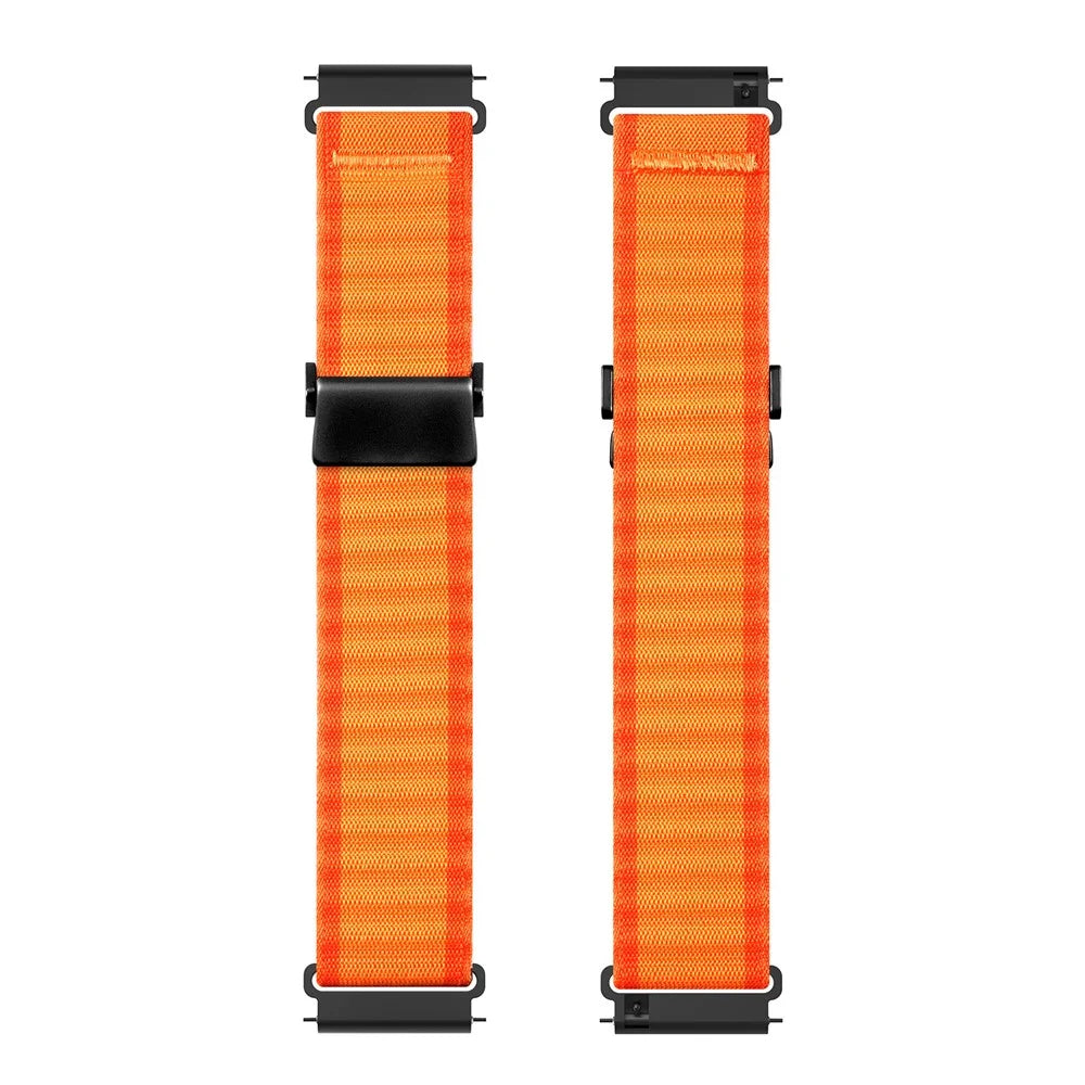DUX DUCIS YC Series For Samsung Galaxy Watch3 45mm / Xiaomi Watch S4 Sport Nylon Watch Band 22mm Hook Buckle Strap - Orange - 2