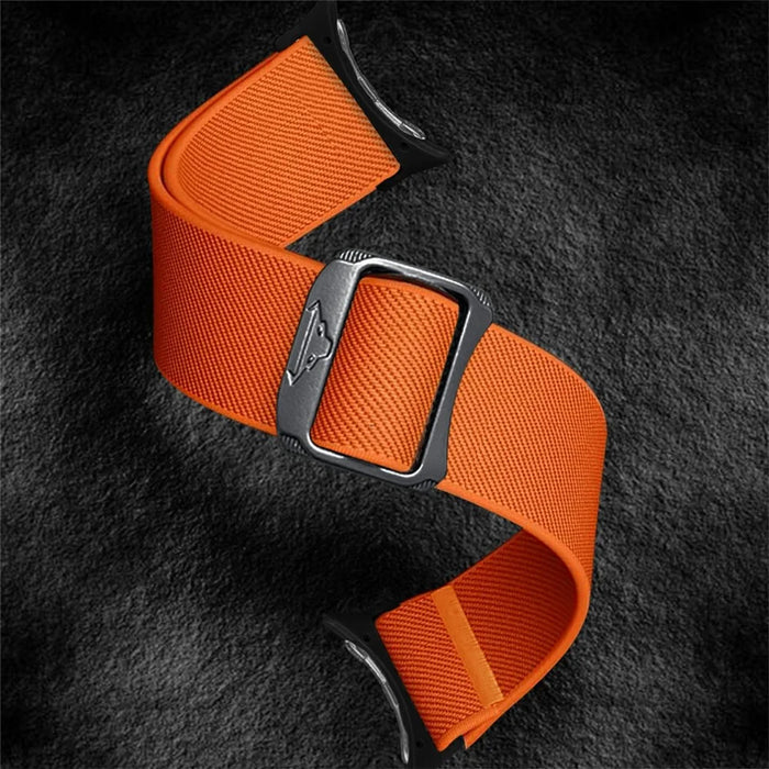 Nylon Strap for Google Pixel Watch 4 41mm / Watch 3 41mm / Watch 2 / Watch Elastic Replacement Watch Band - Orange - 3