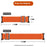 Nylon Strap for Google Pixel Watch 4 41mm / Watch 3 41mm / Watch 2 / Watch Elastic Replacement Watch Band - Orange - 4