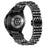 For Samsung Galaxy Watch7 44mm 40mm Metal Watch Band 7-Beads Strap with Quick Release Connector - Black - 1