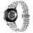 For Samsung Galaxy Watch7 44mm 40mm Metal Watch Band 7-Beads Strap with Quick Release Connector - Silver - 1