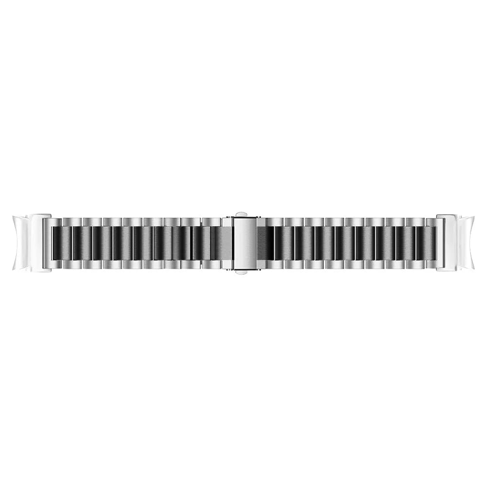 For Samsung Galaxy Watch7 40mm / 44mm Strap Quick Release Connector Stainless Steel Watch Band - Silver / Black - 3