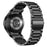For Samsung Galaxy Watch7 40mm / 44mm Strap Quick Release Connector Stainless Steel Watch Band - Black - 1