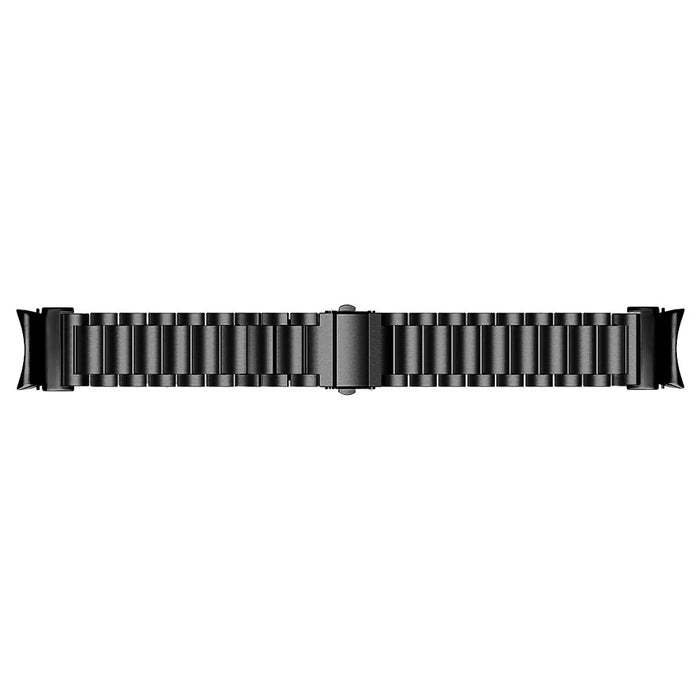 For Samsung Galaxy Watch7 40mm / 44mm Strap Quick Release Connector Stainless Steel Watch Band - Black - 3