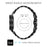 For Samsung Galaxy Watch7 44mm / 40mm Stainless Steel Band 7-Bead Smart Watch Strap with Connector - Black - 4