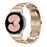 For Samsung Galaxy Watch7 44mm 40mm Stainless Steel Watch Band 3-Beads Wrist Strap - Retro Gold - 4