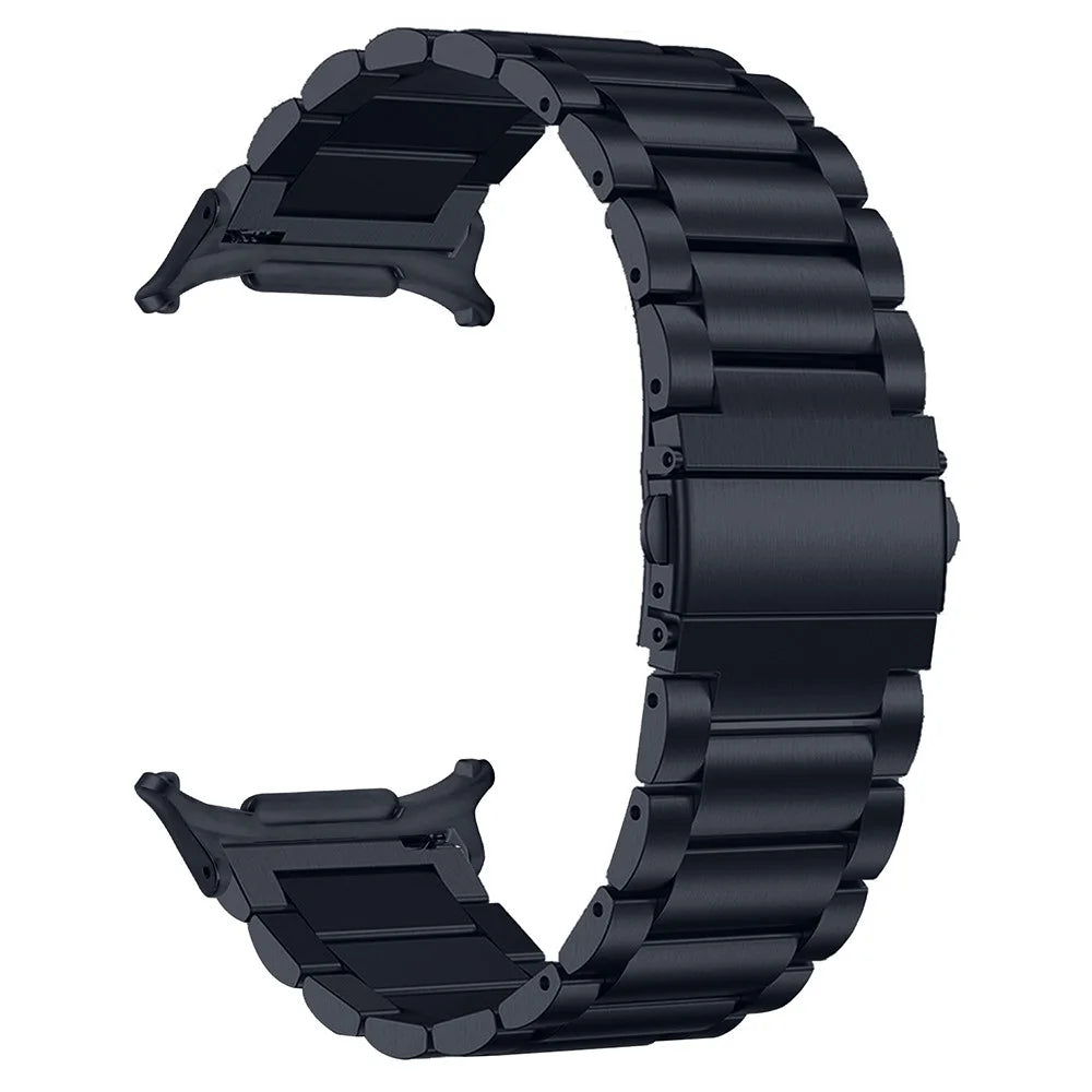 For Samsung Galaxy Watch Ultra2 47mm / Watch Ultra (2025) 47mm / Watch Ultra 47mm Replacement Strap 3-Bead Stainless Steel Smart Watch Band, Grey - 1