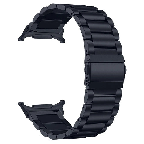 For Samsung Galaxy Watch Ultra2 47mm / Watch Ultra (2025) 47mm / Watch Ultra 47mm Replacement Strap 3-Bead Stainless Steel Smart Watch Band, Grey - 1